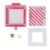 Emergency Stop Button Cover Push Button Switch Lockout Protector Transparent Case with Mounting Parts 105x105x63mm