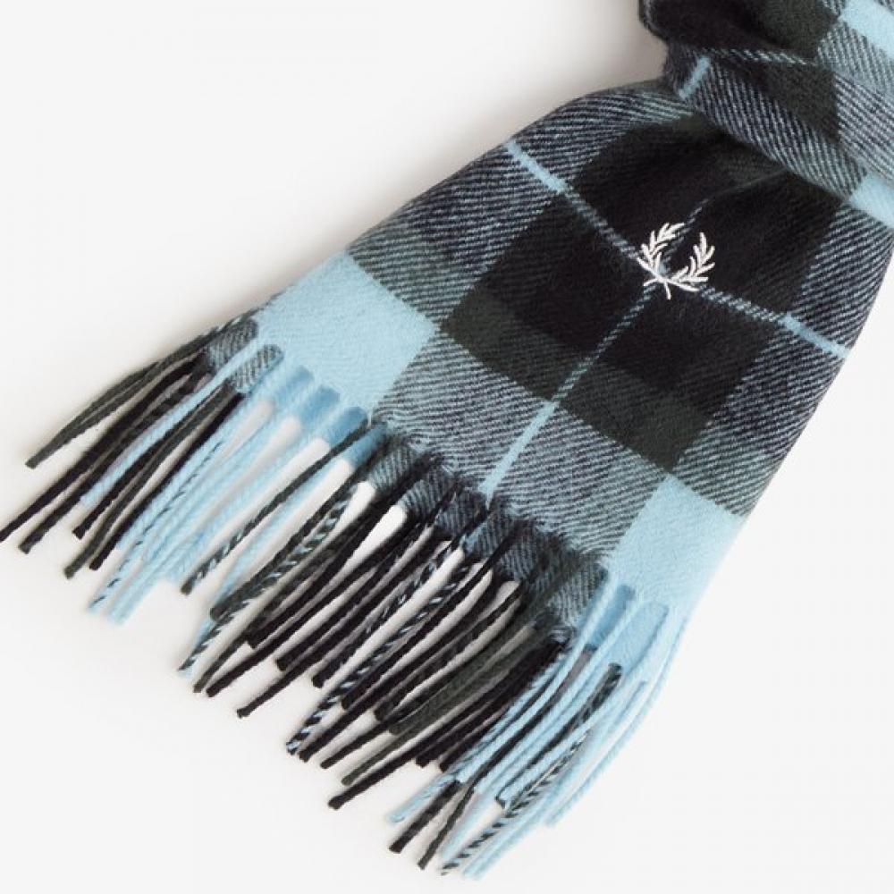 Fred Perry Unisex Lambswool Tartan Scarf Cfpu2336160 T87