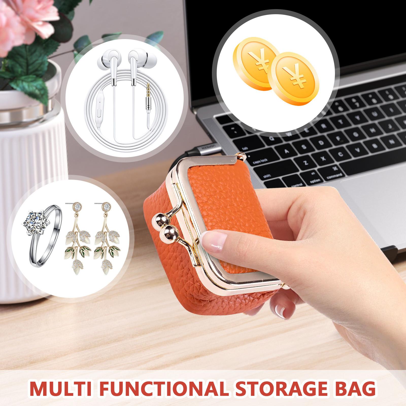 

Компактные, держатели для монет, золотые сумки, серьги, ожерелья, кольца, сумки для хранения ювелирных изделий, высококачественные шкатулки для ювелирных изделий One Size оранжевый