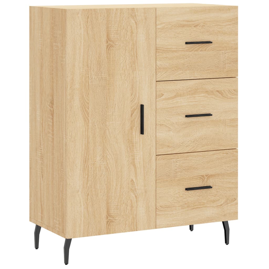 Vidaxl Szafka, Dąb Sonoma, 69,5X34X90 Cm, Materiał Drewnopochodny
