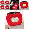 Cute Apple Seat Cushion With Soft Short Plush For Office And Home Comfort Enhancing