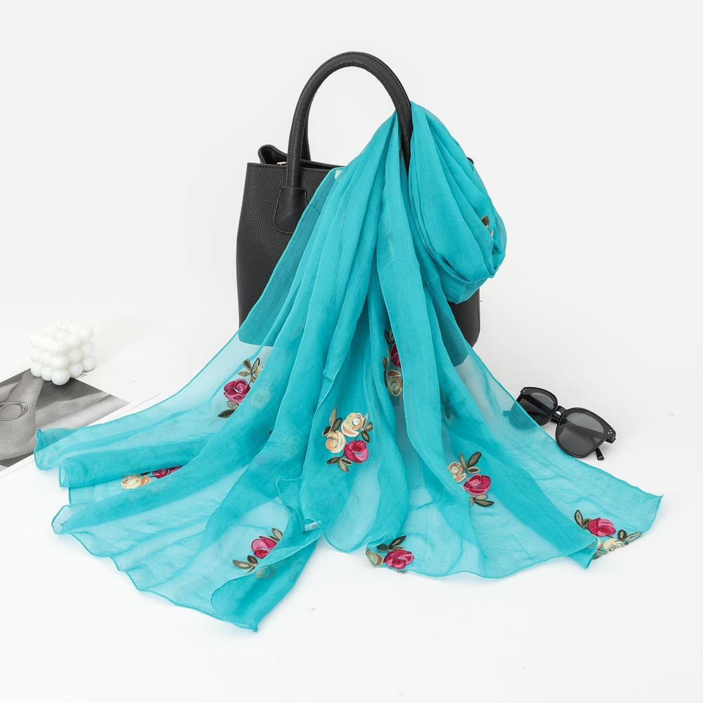 Ethnic Style Scarf for Women Fashion Yunnan Travel Outfit Summer Embroidery Embroidery Exterior