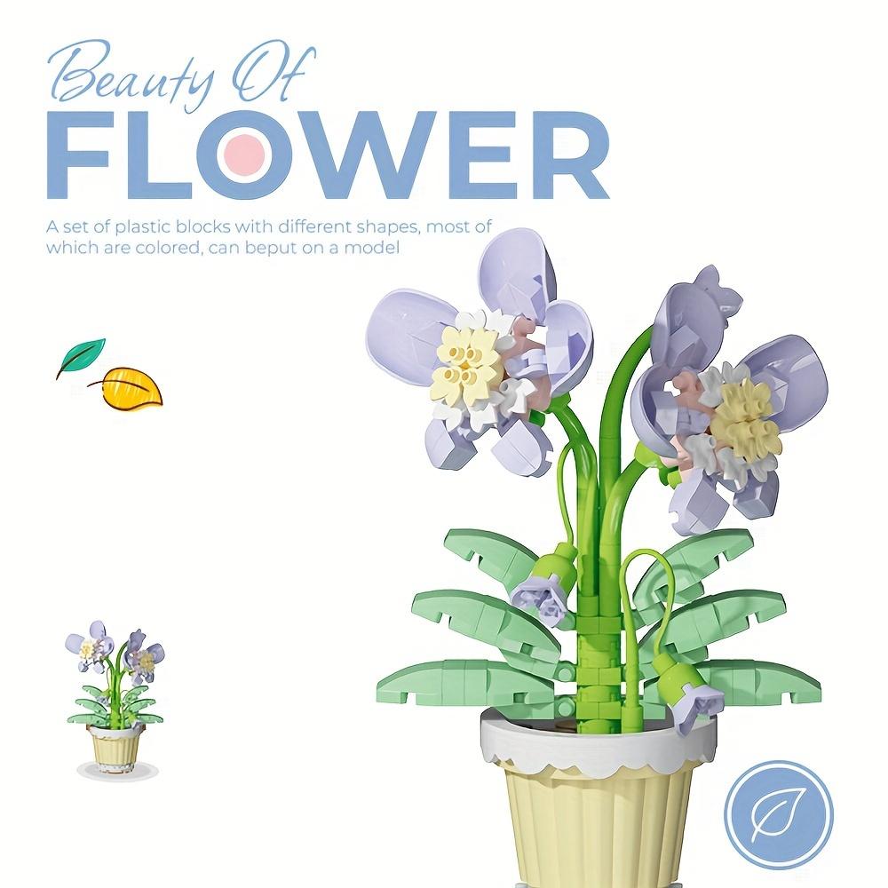 Набор строительных блоков «Букет цветов» — набор из бонсай и растений из АБС-смолы — фото 5