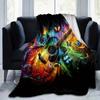 1pc Guitar Butterfly Printing Lightweight Flannel Blanket, Comfortable and Warm Blanket, for Camping Sofa Bed and Couch Office, in All Seasons