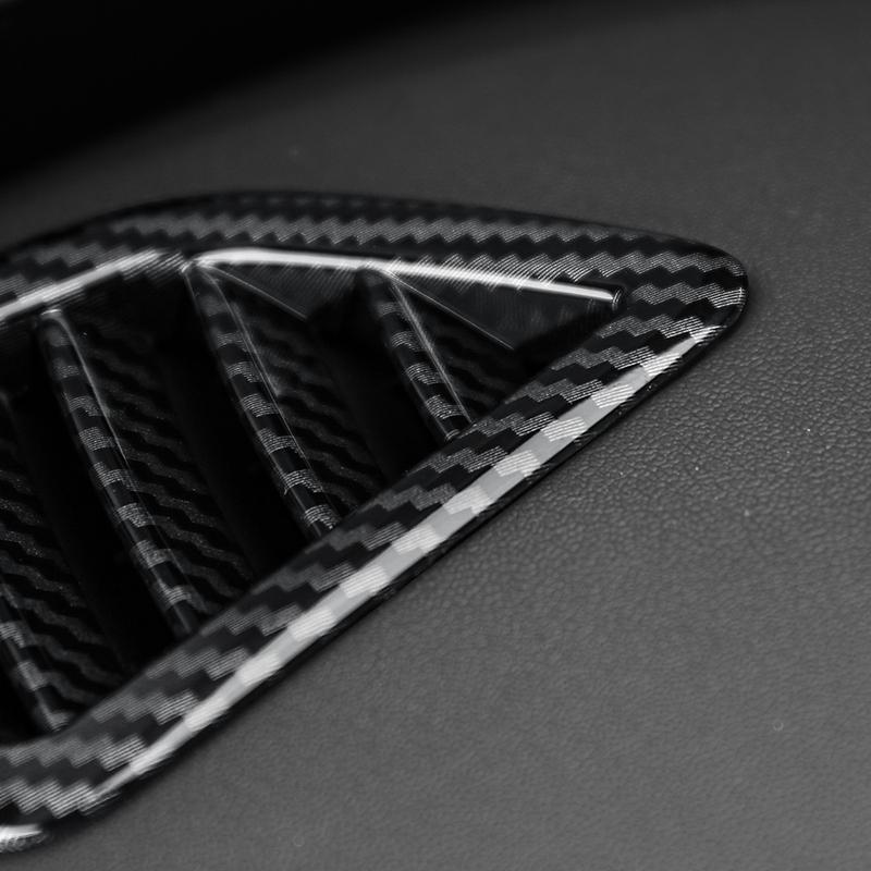 For KIA Carnival KA4 -2026 Car Tuning Carbon Fiber Front Upper Air Vent Cover Trim Interior Accessories LHD