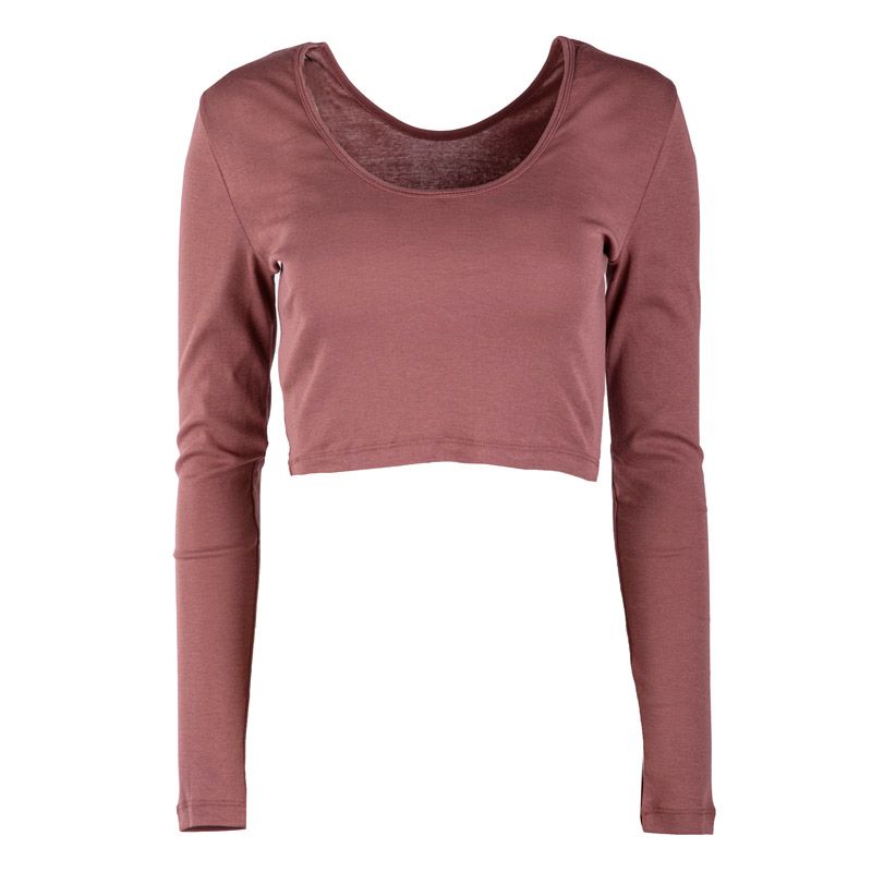 Haut court manches longues col rond Femme ONLY