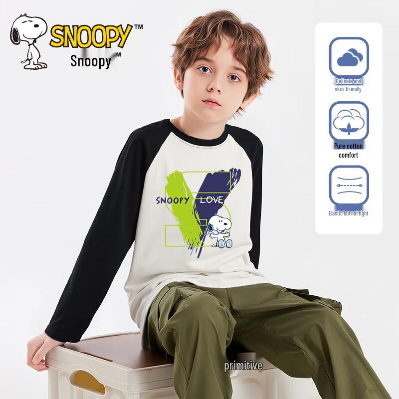 SNOOPY Kids' Pure Cotton Long-Sleeve T-Shirt