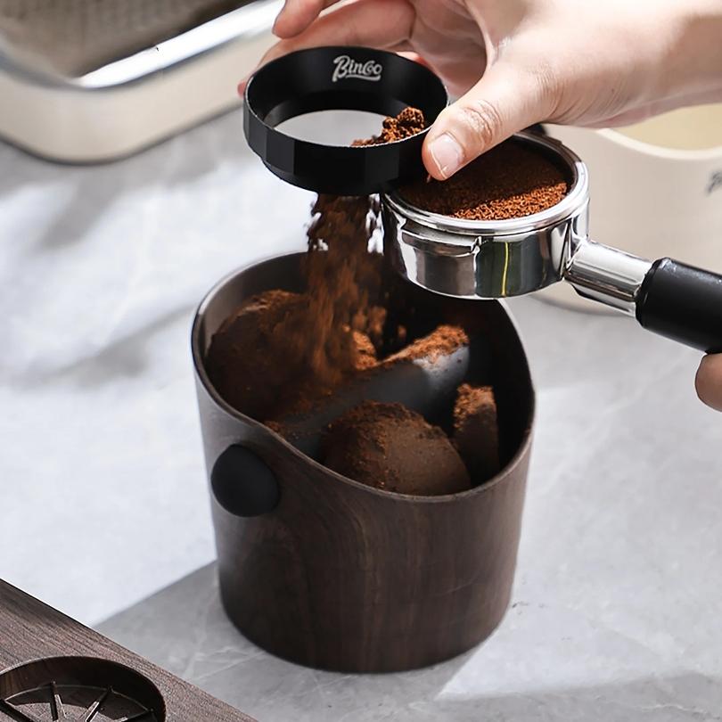 Coffee Knock Box Espresso Grounds Container Anti Slip Espresso Dump Bin Grind Beveled Barista Goods Cafe Bar Accessories