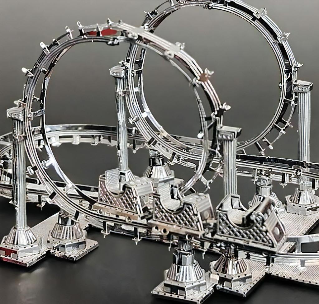 TOKIX 3D Craft Kit: Roller Coaster (with tools)