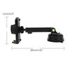 Car Phone Holder Windshield Mount for 60-96mm Width Devices Dashboard Sturdy Stand Cradle
