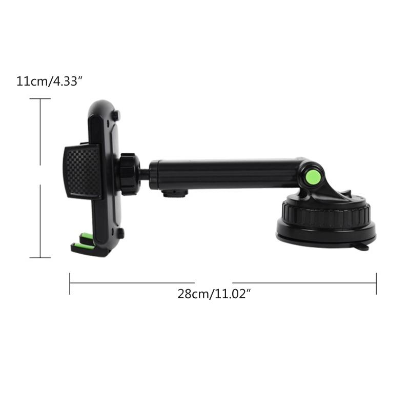 Car Phone Holder Windshield Mount for 60-96mm Width Devices Dashboard Sturdy Stand Cradle