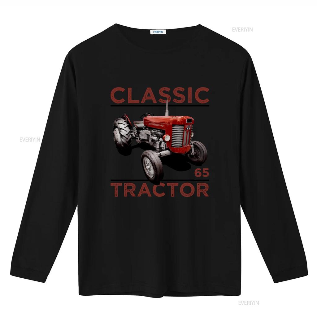 Classic Vintage Tractors Massey Ferguson 65 Inspired Retro Style T Shirt vintage Washed Breathable fashion Unisex