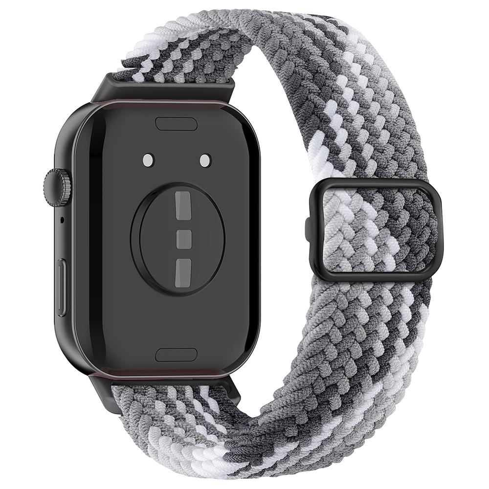 Dla Huawei Watch Fit 3 Regulowany Nylonowy Pleciony Pasek do Zegarka Tkany Styl Pasek na Nadgarstek