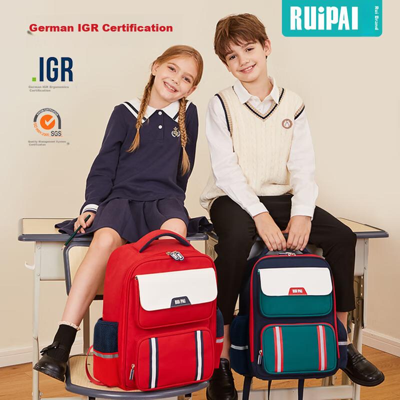 RUiPAi Elementary School Backpack for Boys And Girls Grades 1-3 Accordion-Style Compartmentalized Lightweight