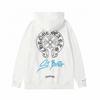 829 CHROME HEARTS Outono e Inverno 2026 Novo Tamanho Grande Estilo Clássico Logo Zíper Moletom com Capuz, Adequado para Casais Usarem