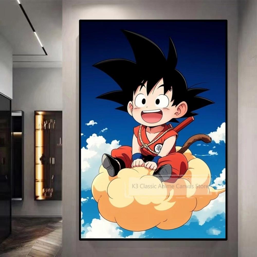 Dragon Ball Starry Night Tapestry  Sun Wukong Super Saiyan Anime Hanging with Gokus Kamehameha Ideal for Otaku Bedroom Decor