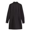 Women's 2024 Autumn European & American Style Slimming Crepe Mini Dress