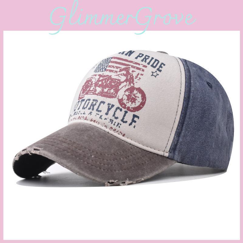 Adjustable Cotton Washed Denim Hat With Curved Brim For Men And Women Korean Style Duck Tongue Cap
