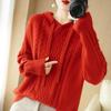 Women Knitted Hoodie Sweater MODERN NEW SAGA Winter Thick Knitted Pullover Sweatshirt Autumn Cashmere Wool Sweaters Female Jumper