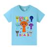 A1014 Kids Boys Girls Sprunki Casual Short Sleeves T-shirt