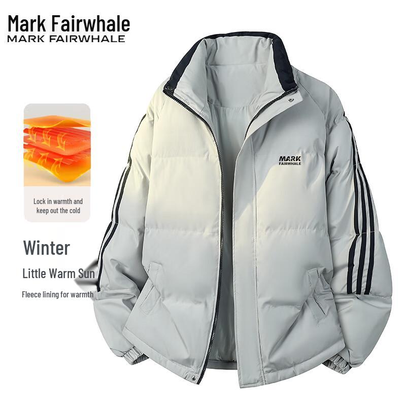 Mark Fairwhale Herren Herbst/Winter Stehkragen Wattierte Jacke