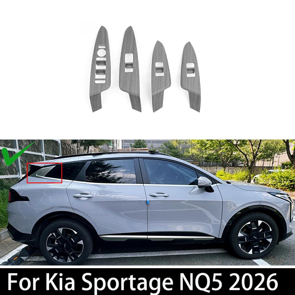 LHD/RHD For Kia Sportage NQ5 2026 Car Tuning 4PCS Window Door Lock Switch Button Covers Automotive Interior Accessories