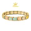 Vintage Tarot Card Heart Moon Star Sun Golden Charm Links Fit 9MM Stainless Steel Bracelet Women Men Jewelry Making DIY Beads