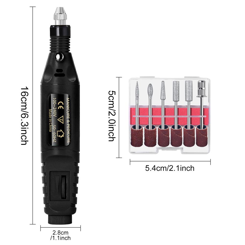 Fashion Electric Nail Sander Professional Nail Art Sanding File Pen Tools Nail Drill Machine Mill For Manicure Driller