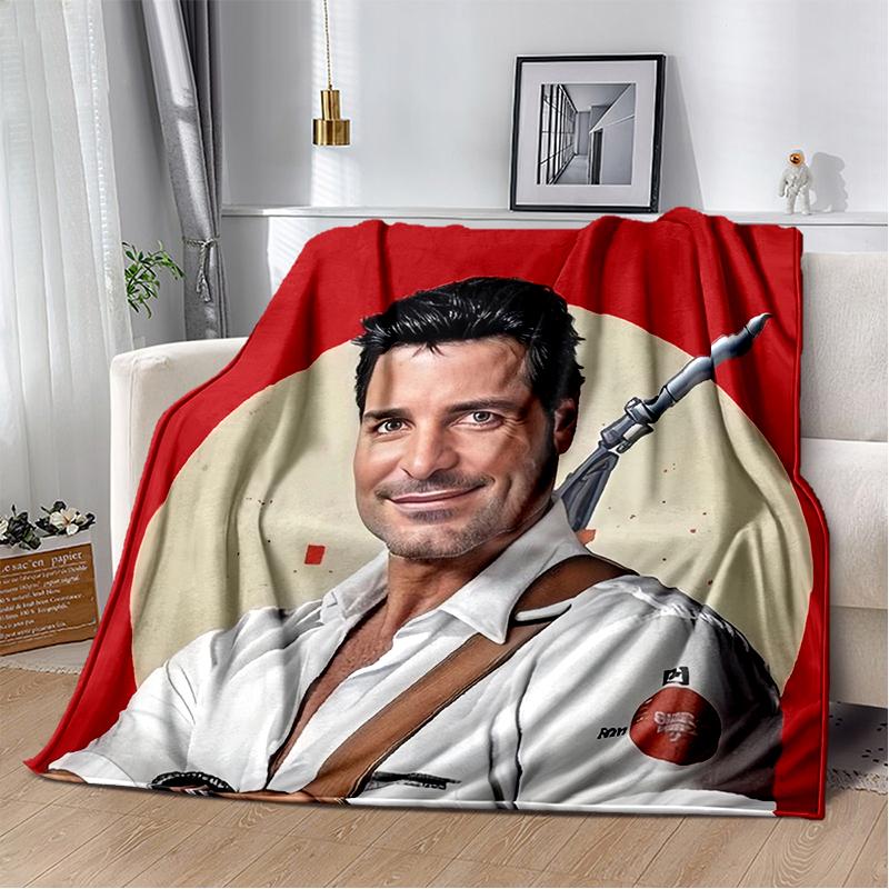 2025 New Style Chayanne Puerto Rican Latin Pop Soft Blankets,Keep Warm Throw Blanket Comfortable Blanket for Beds Sofa Home Gift