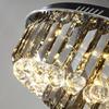 Luxury Black Crystal Chandelier round Ceiling Lamp for Living Room Bedroom Indoor Home Light Fixtures Elegant Crystal Lighting