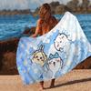 Cartoon C-Chiikawas Beach Towel Colorful Bath Towels for Girl Microfiber Quick Dry Custom Sand Free Beach Yoga Spa Gym Pool