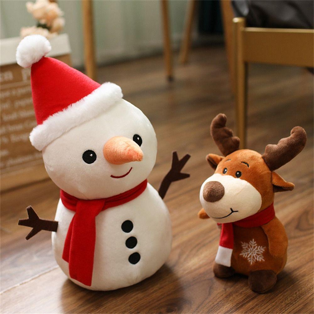 Gifts Stuffed Animal Snowman Plush Toy Santa Claus Plush Toys Elk Stuffed Toys Christmas Plush Toys