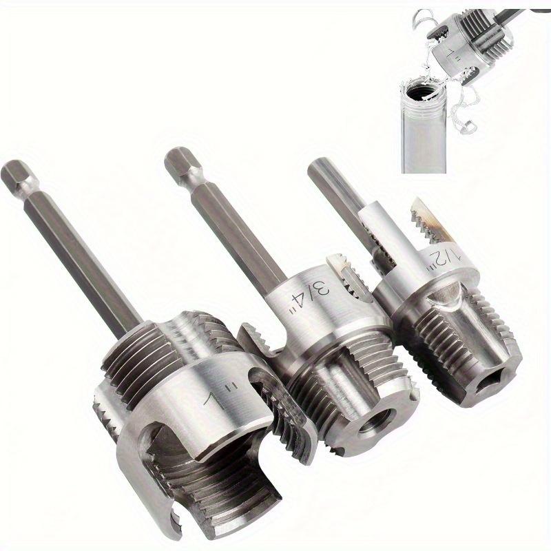 3-piece set of heavy-duty alloy pipe thread processing tools. 3pcs