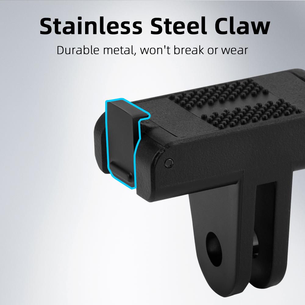 FLYMILE For DJI Osmo Nano/Action 6 Camera Magnetic Quick Release Adapter Two Claw Mount Base