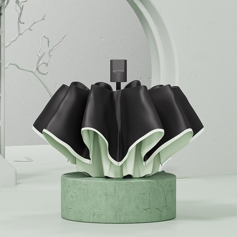 Yuxiang Women's High-End Mini Capsule Folding Umbrella - UV Protection for Sun and Rain.
