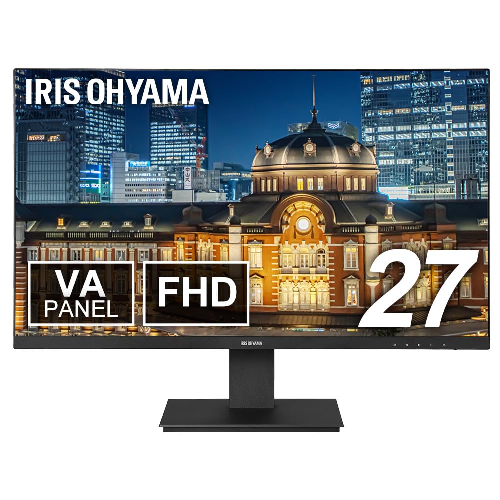 

Iris Ohyama Monitor 27 inch VA Panel Display HDMIx1 VGAx1 FHD 1920x1080 75Hz 7ms Anti-glare Frameless Wall Mounted Blue Light Reduction Flickerless
