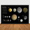 Space Universe Wall Art  HD Canvas Prints of Planets Solar System and Galaxy  Vast Planet Graphics for Living Room Bedroom  Home