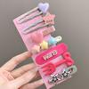 7pcs/set Metal Star Hair Clip for Women Heart Rhinestone Hair Pin Fashion Cute Girl Side Clip