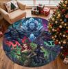 Batman Pattern Round Rug, Indoor/Outdoor Mat, for Picnic, Gameroom, Bedroom, Office, Living Room, Home Decor Carpet, Birthday Gift