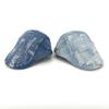 Unisex Retro Used-Denim Newsboy Cap - Japanisch inspiriertes, Ganzjahres-Lässiges Baskenmützen-Hut.