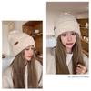 Autumn and Winter Warm and Small Face Hat Big Head Circumference Wool Hat Women's Cold Hat New Cold Protection Ear Protection Knitted Hat