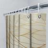 Modern Geometric Black White Shower Curtain With Letter R Decor Home Bathroom Waterproof Fabric Shelves Tub Set 72''X84'' (White
