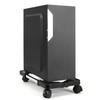 Lubanheart CPU Cart with Stepless For Server Compact PC Dust Heat Silver Stand, Casters, Adjustment, Desktops, Movable, Adjustable, Multi-Purpose,