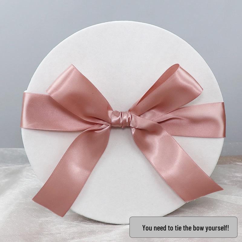 Runde Plüsch-Geschenkbox für Hochzeiten, Geburtstage, Zeremonien und Jubiläen.