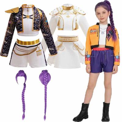 Mädchen Cartoon Cosplay Sets Kinder Mode Bühnenauftritt Kleidung Outfits Kinder Film Rollenspiel Kostüm Anzüge 3-12 Jahre