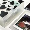 Korean INS Style Black & White Cow Print Stickers for AirPods, Planners, Phones & Computers - Cartoon Decor