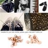 50pcs 7*10mm   Spikes Punk Rivets Leathercraft Studs   Clothing Decoration (Bronze)