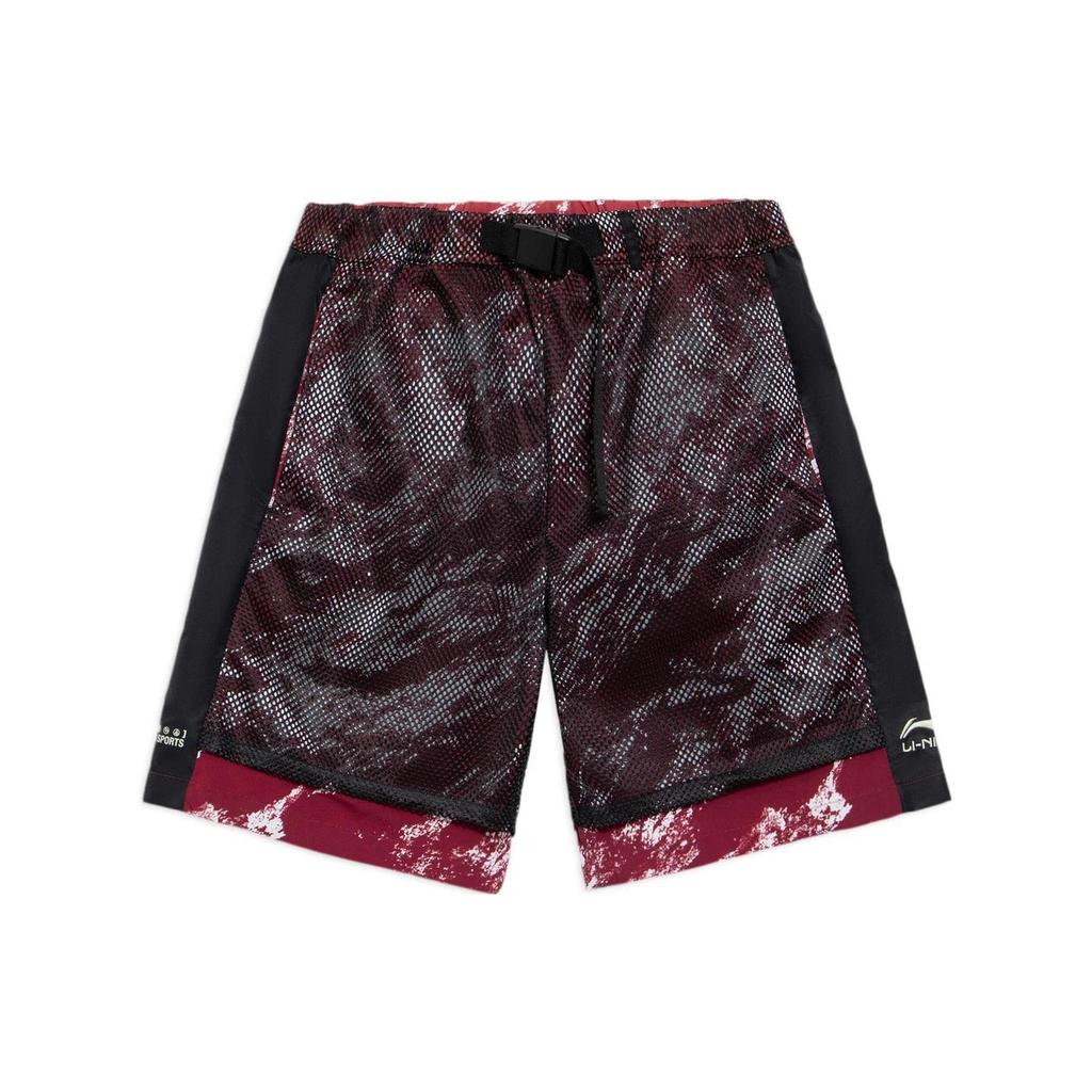 Li Ning Casual Shorts Men's Deep Burgundy AKSS051-1