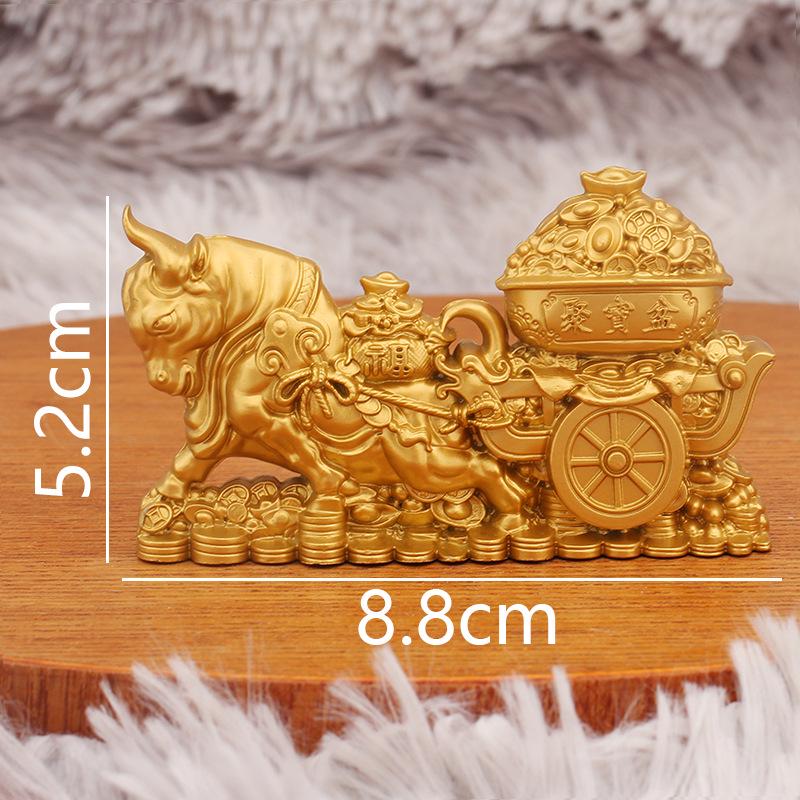 

Слиток Зодиака Бык Горшок с сокровищами: Украшение для богатства и удачи для офиса или рабочего стола