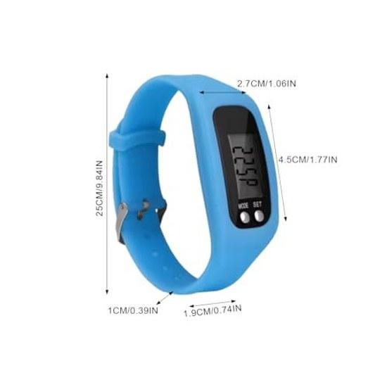 Pedometer step counter wristwatch large screen LED pocket digital exercise electronic easy read calorie monitoring children suitable elderly sports